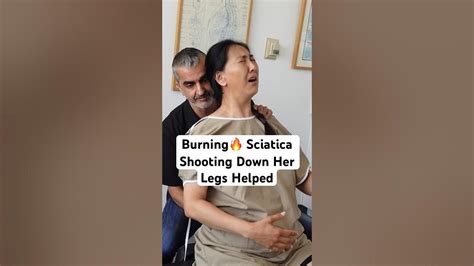 Burning🔥sciatica Shooting Down Her Legs Helped Drrahim Shorts Youtube