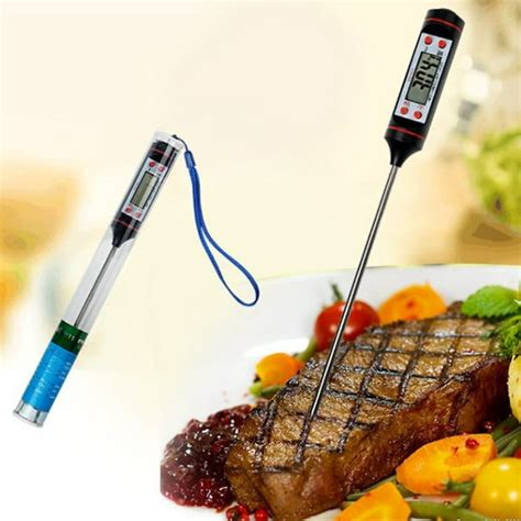 Lcd Display Electronic Meat Thermometer Cooking Thermometer Household