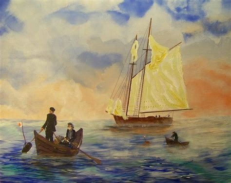 Grand Banks Fishing Circa 1875 Painting By Rich Mason