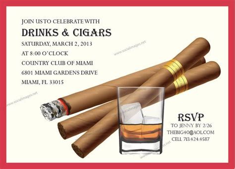 Cigar Party Invitation Digital File In 2021 Cigar Party Party