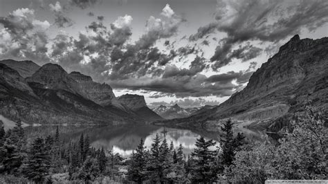 Maybe you would like to learn more about one of these? Glacier National Park, Montana, Black and White Ultra HD ...