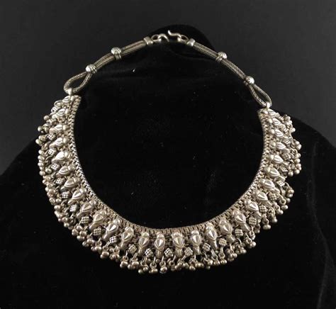 Old Silver Vintage Necklace From India Etsy Silver Jewellery Indian