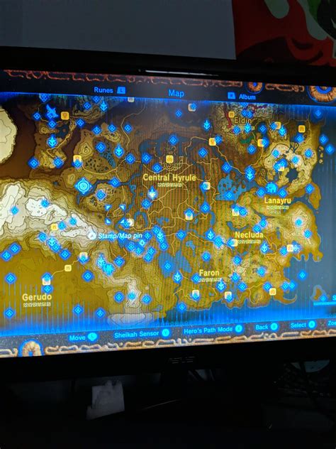 BOTW 120 Shrine Map