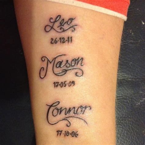 Child Name Tattoo For Dad