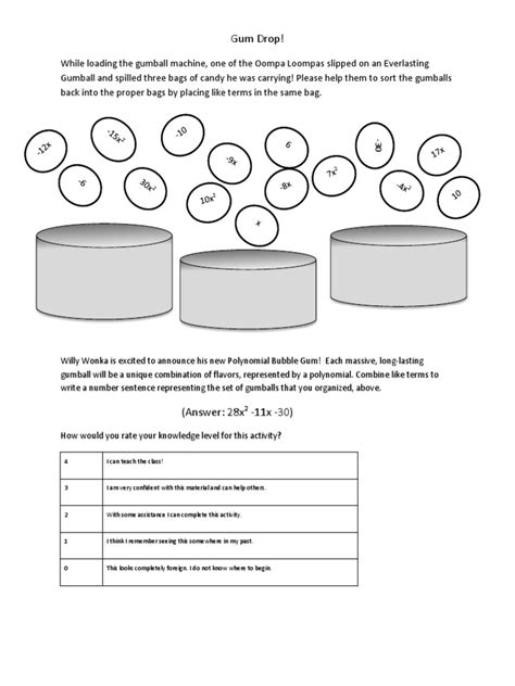 Here are 20 great ways to use it. Gum Drop Formative and Answer Key | Sugar Confectionery ...