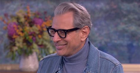 Jeff Goldblum Flirting With Tv Reporter Video Popsugar Celebrity