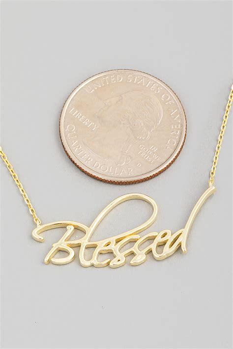 G Sterling Silver Blessed Pendant Necklace Necklaces
