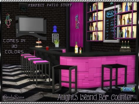 Aughts Island ‘bar Counter At Srslysims Sims 4 Updates