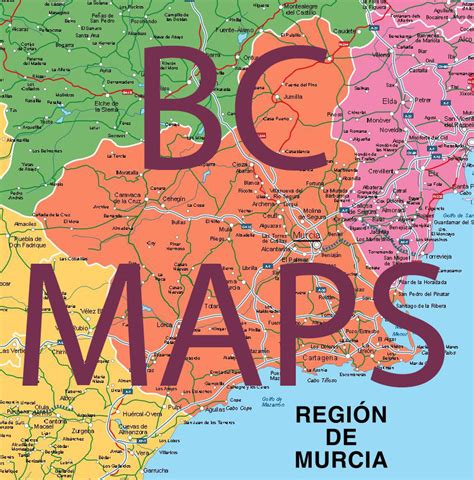 Murcia Mapa Vectorial Editable Eps Freehand Illustrator Mapas