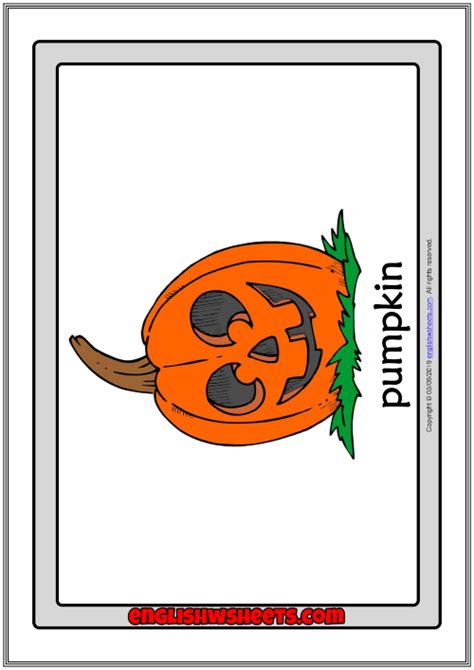 Halloween Flashcards Esl Flashcards