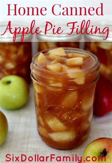 This homemade apple pie filling is made with sliced granny smith apples, brown sugar, spices and butter, all simmered together until thickened. Home Canned Apple Pie Filling