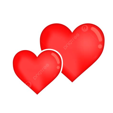 Two Heart Shape Love Icon Illustration Clipart Two Hearts Icon Heart