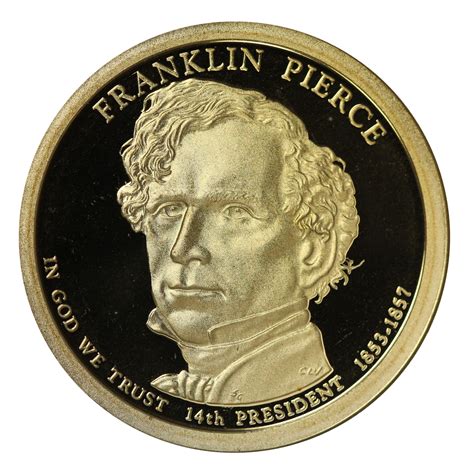 2010 S Franklin Pierce Presidential Proof Dollar Gem Deep Cameo Us
