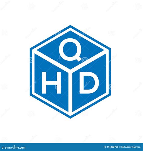 Diseño De Logotipo De Letra Qhd En Fondo Negro Concepto Del Logotipo De La Letra Creativa Qhd