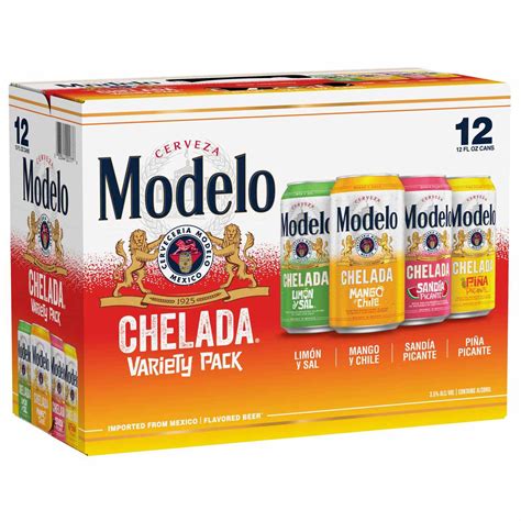 Modelo Chelada Variety Pack Mexican Import Flavored Beer 12 Pk Cans