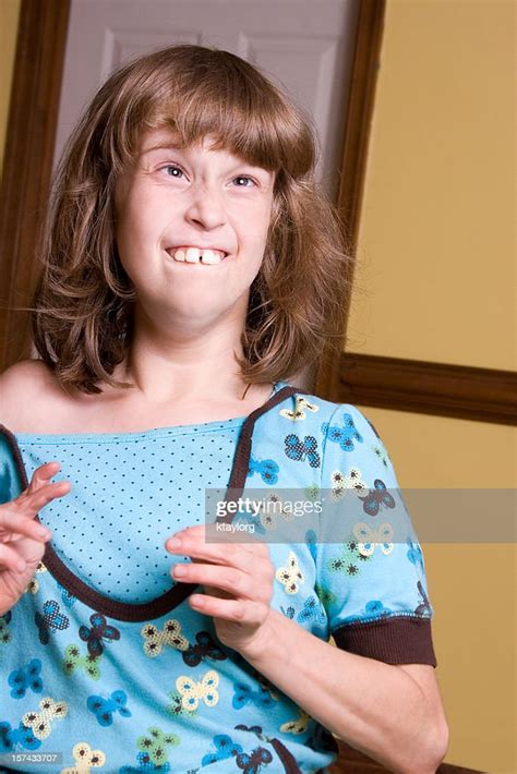 Cheerful Autistic Girl High Res Stock Photo Getty Images