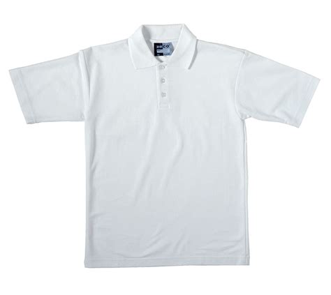 White Polo Shirt Klassy Kids School Uniform