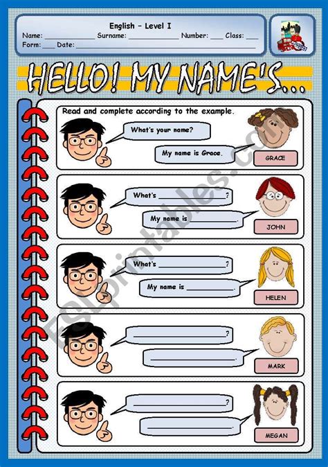 What´s Your Name Esl Worksheet By Xani Your Name What Is Your Name Vocabulary Worksheets