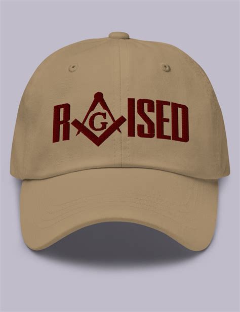 Maroon Raised Masonic Hat Masonic Vibe