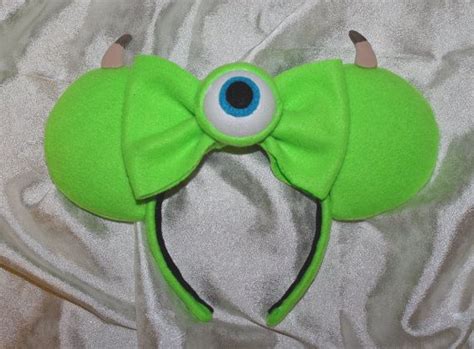 Green Monster Mouse Ears Headband Etsy Diy Mickey Ears Disney