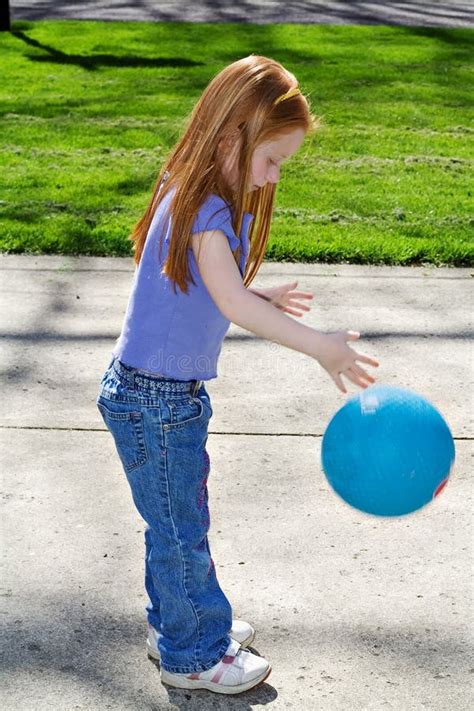 Bouncing Ball Stock Image Image Of Spring Jeans Play 2387145