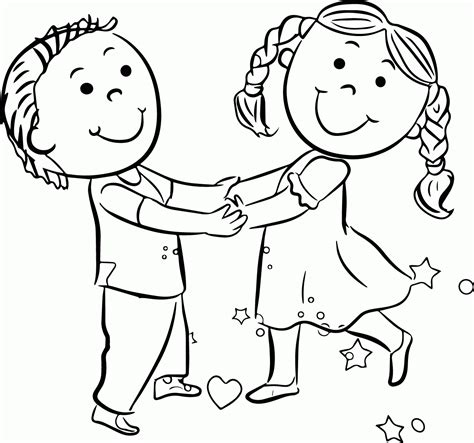 Free Coloring Pages Children Playing Download Free Coloring Pages