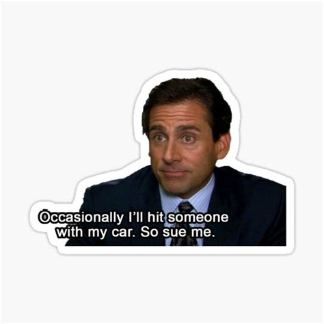 The Office Michael Scott Sticker By Smp7 Redbubble