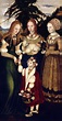 Die Heiligen Dorothea, Agnes und Kunigunde - by Lucas Cranach, 1506 ...