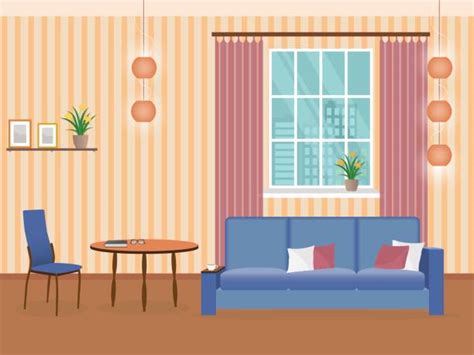 Animated Living Room Illustrations Royalty Free Vector Graphics And Clip
