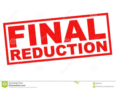 Final Reduction Royalty Free Illustration 92049240
