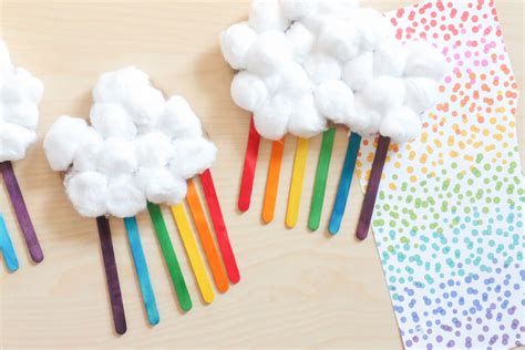 Rainbow Cloud Craft - Toddler at Play