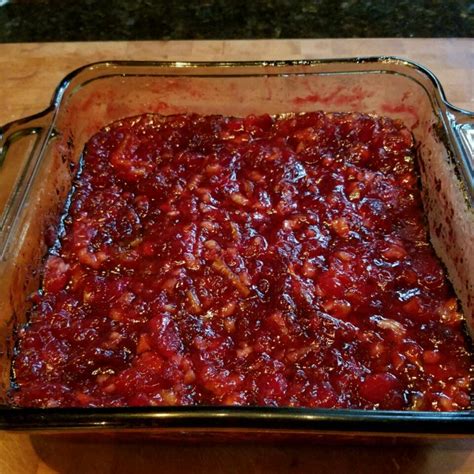 This cranberry relish is a blend of fresh cranberries, apple, orange and sugar, all mixed together to form a sweet and tart condiment. Cranberry Walnut Relish I Recipe | Allrecipes