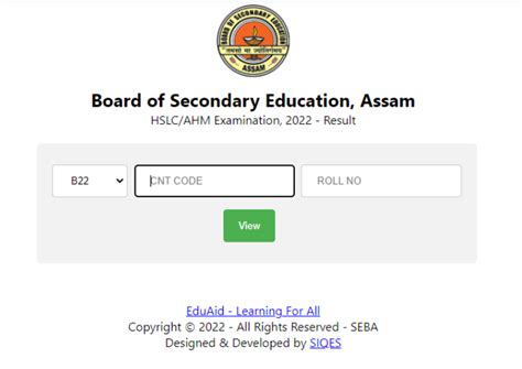 Assam Hslc Result Date Link Check Seba Assam Th Results