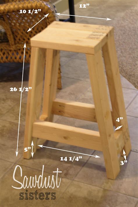 Build a Barstool Using Only 2x4s | Diy bar stools, Wood diy, Diy wood