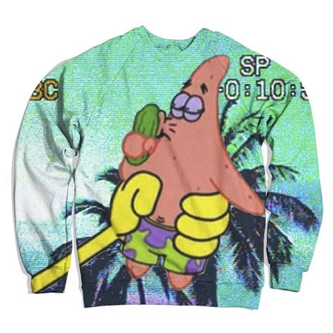Patrick Loves Pickles Sweater Sweaters Spongebob Sweatshirts