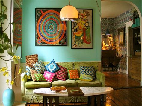 70 Hottest Colorful Living Room Decorating Ideas Retro Living Rooms