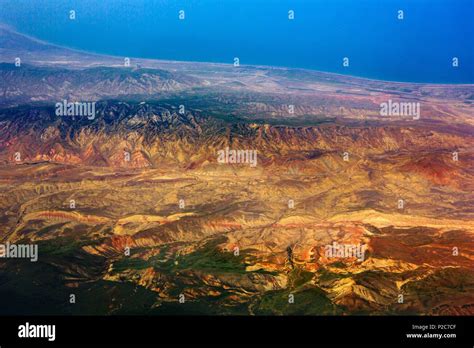 Azerbaijan An Aerial View Of The Absheron Peninsula Stock Photo Alamy