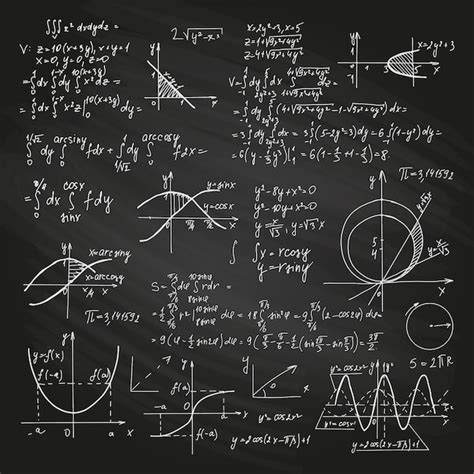 Free Vector Scientific Formulas On Chalkboard