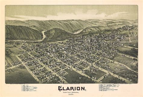 Clarion Pa Usa 1896 Smalltown Usa Clarion Pennsylvania