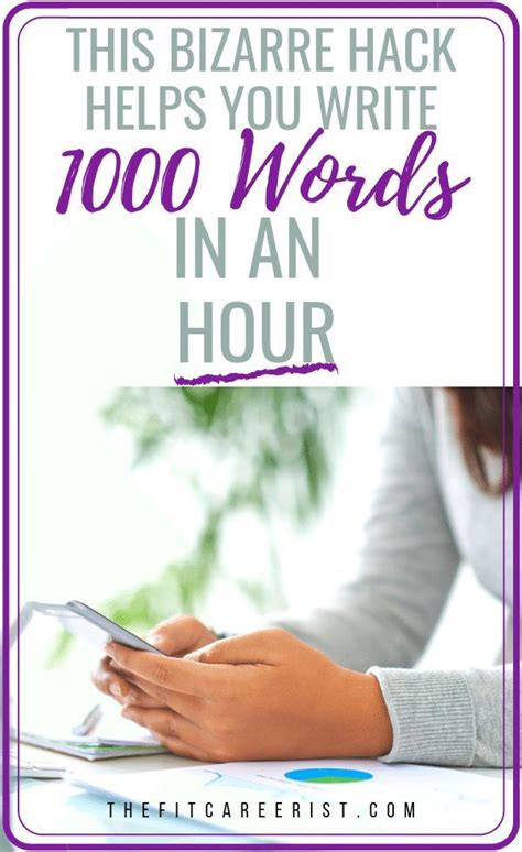 The Strange Writing Hack That Allows Me To Write 1000 Words In An Hour