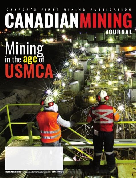 Canadian Mining Journal December 2018 Pdf Download Free