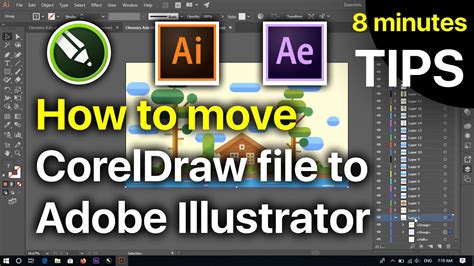 How To Move Coreldraw File To Adobe Illustrator For After Effects