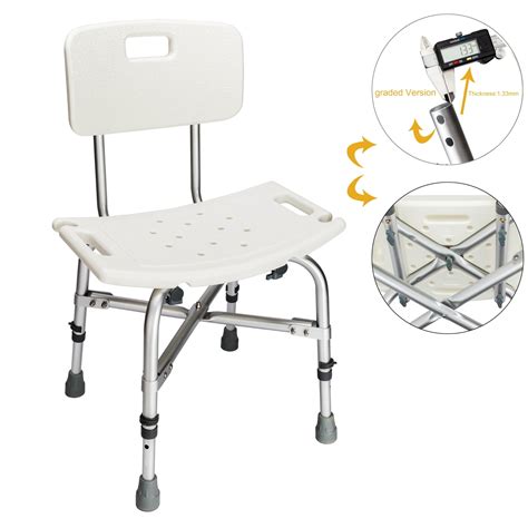 Zimtown 450lbs Heavy Duty Medical Shower Chair Bath Seat 6 Height