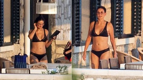 Demi Moore Flaunts Bikini Bod In Black Two Piece While Vacationing In
