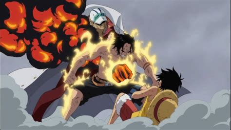 Akainu Kills Ace In Front Of Luffy By Jamerson1 On Deviantart