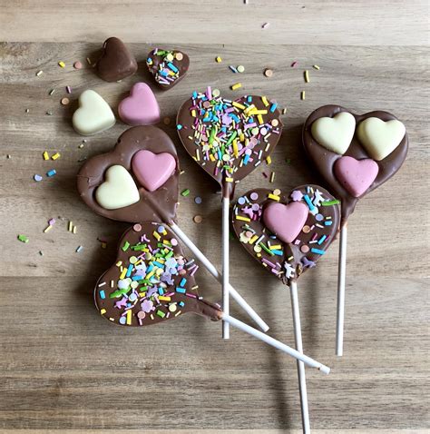 Pretty Chocolate Heart Lollipops Melt And Create Kit A Little T Of