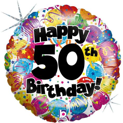 Happy 50th Birthday Party Balloon 18 206 Pop Party Supply