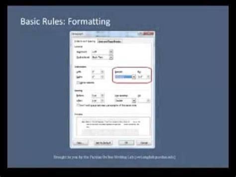 This vidcast discusses how to format a paper using microsoft word according to apa style. DAY 2 Purdue OWL APA Formatting Reference List Basics - YouTube