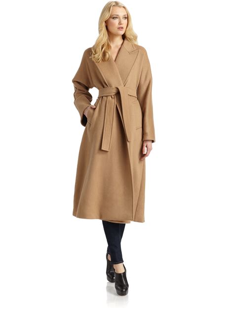 The camel hair derived from the bactrian camel consists of two separate portions: Lyst - Max Mara Prato Camel Hair Coat in Brown