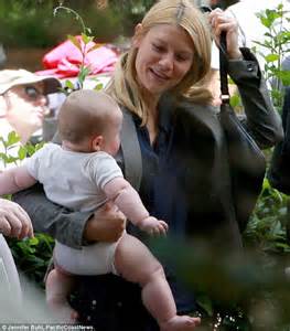 Claire Danes Is Entertained By Her Baby Boy Cyrus On The Set Of The